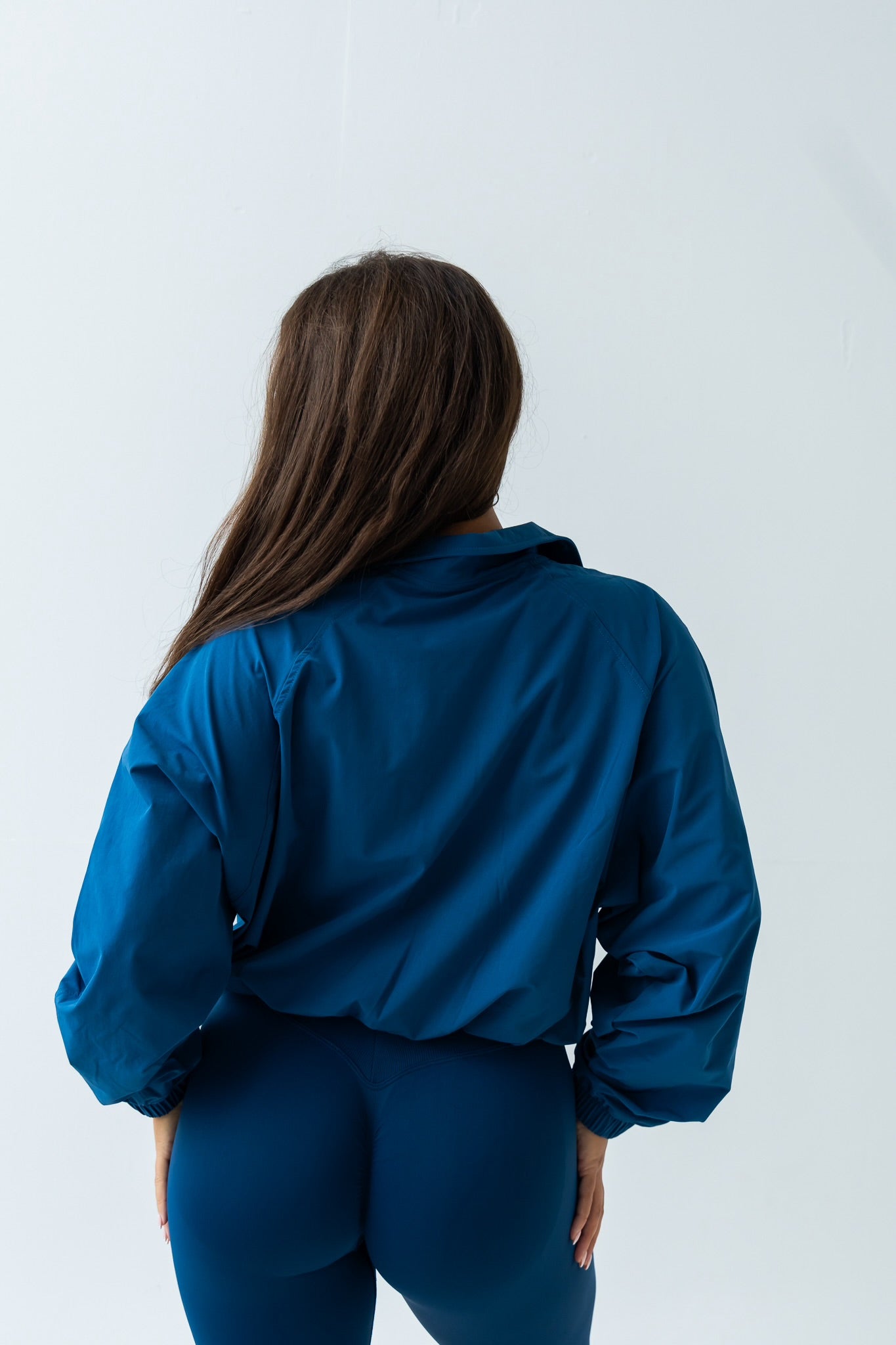 Navy windbreaker jacket