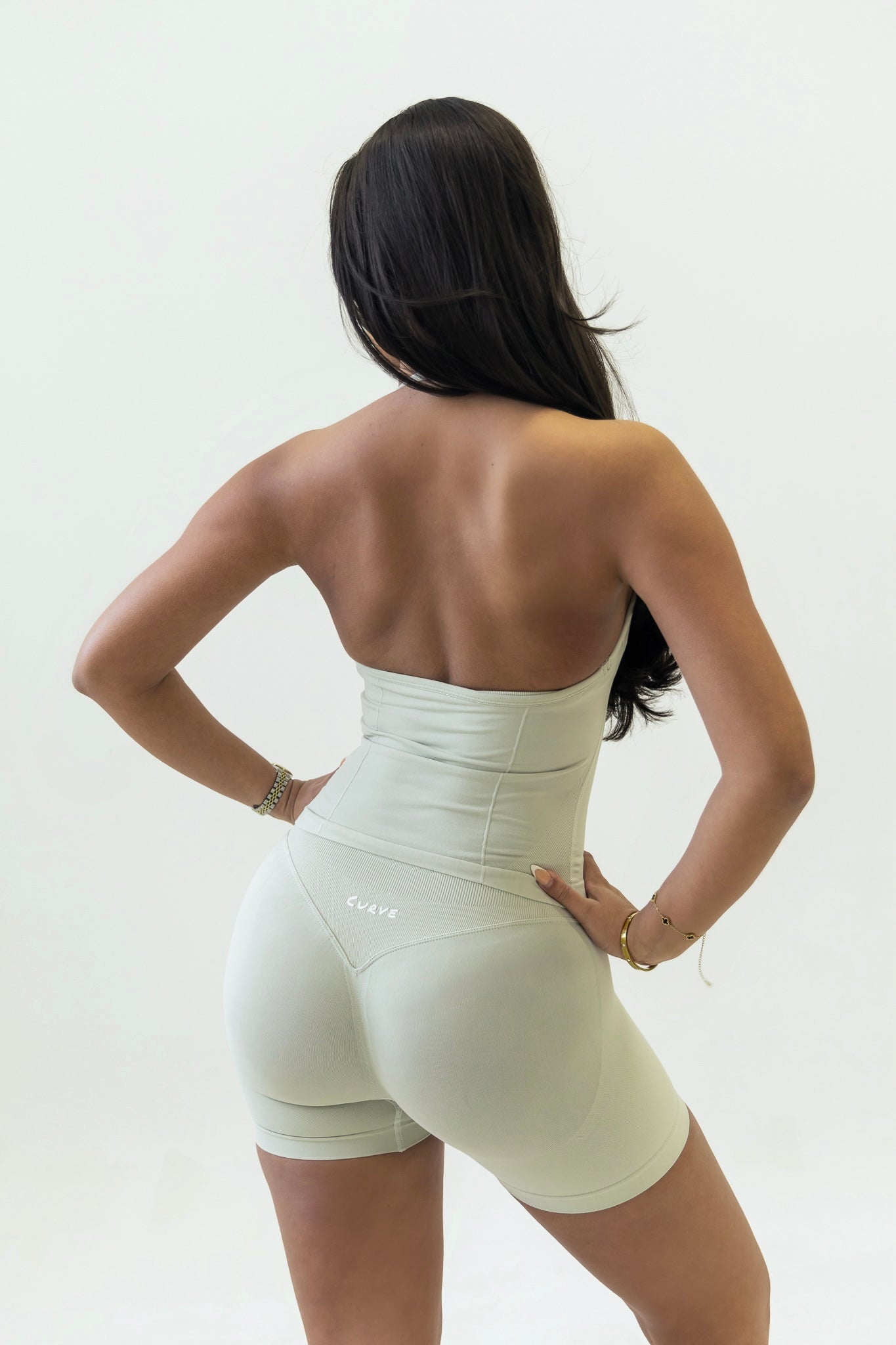 Grey seamless shorts