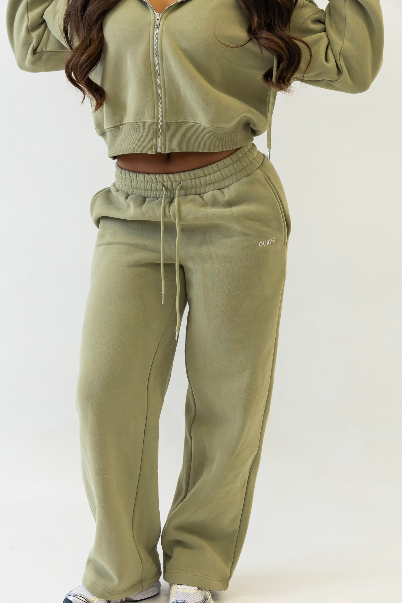 Sage straight leg joggers
