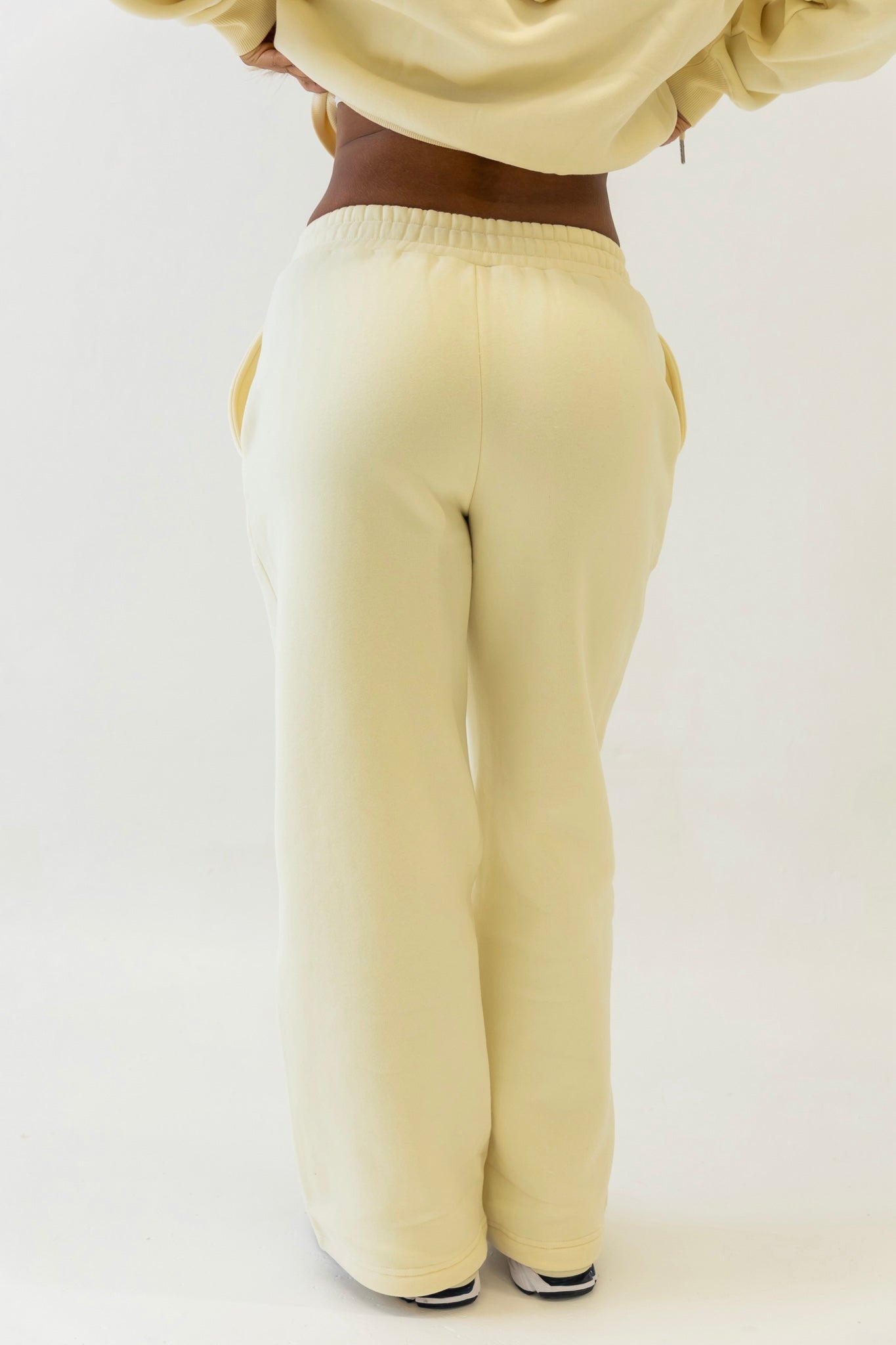 Butter Cream straight leg joggers