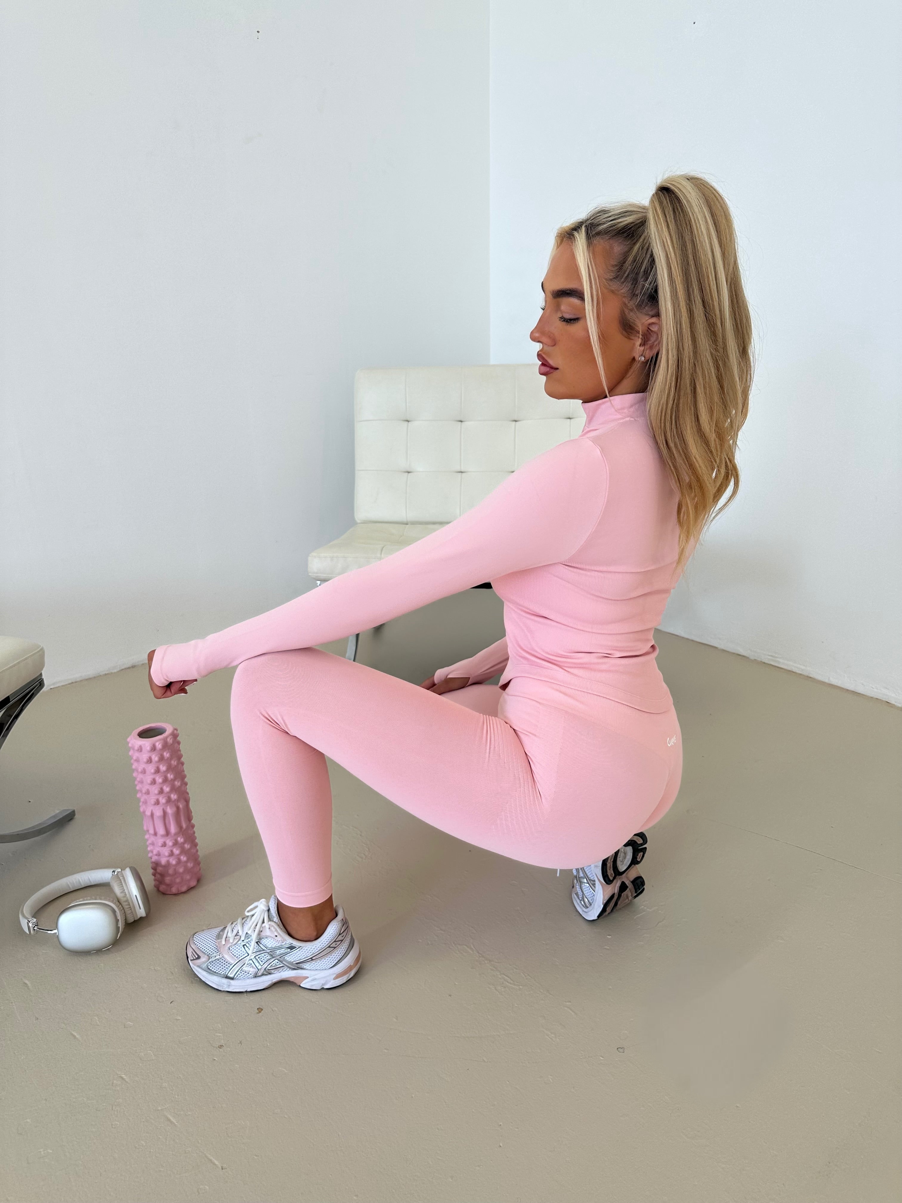 Pink Halterneck legging 3 piece set