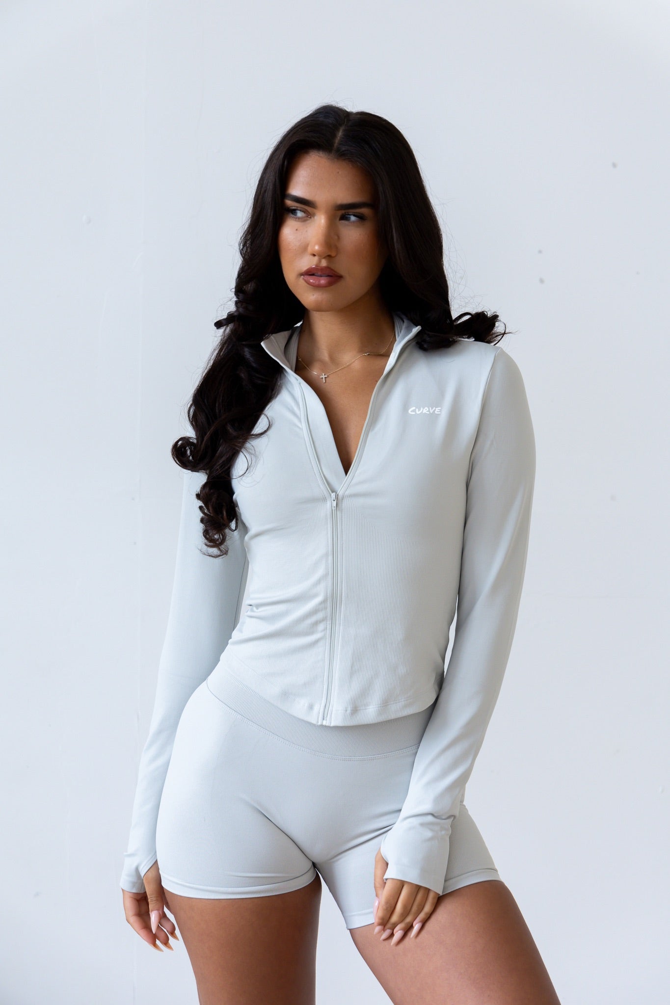 Ice grey seamless jacket