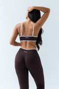 Brown contrast leggings