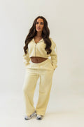 Butter Cream straight leg joggers