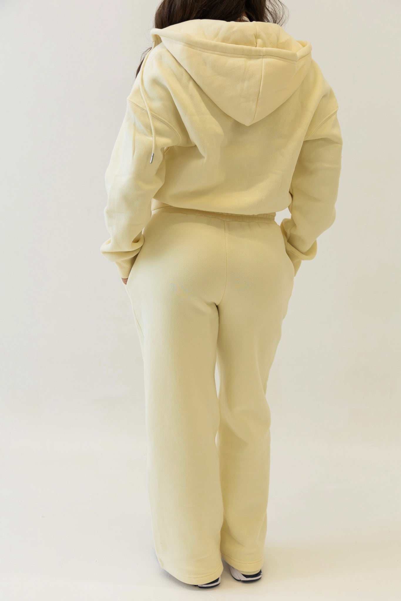 Butter Cream straight leg joggers