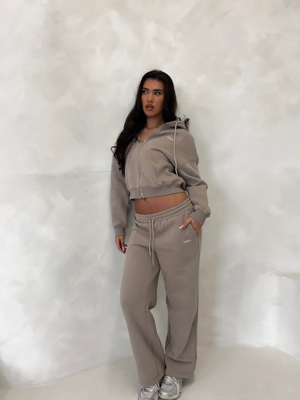 Stone straight leg joggers