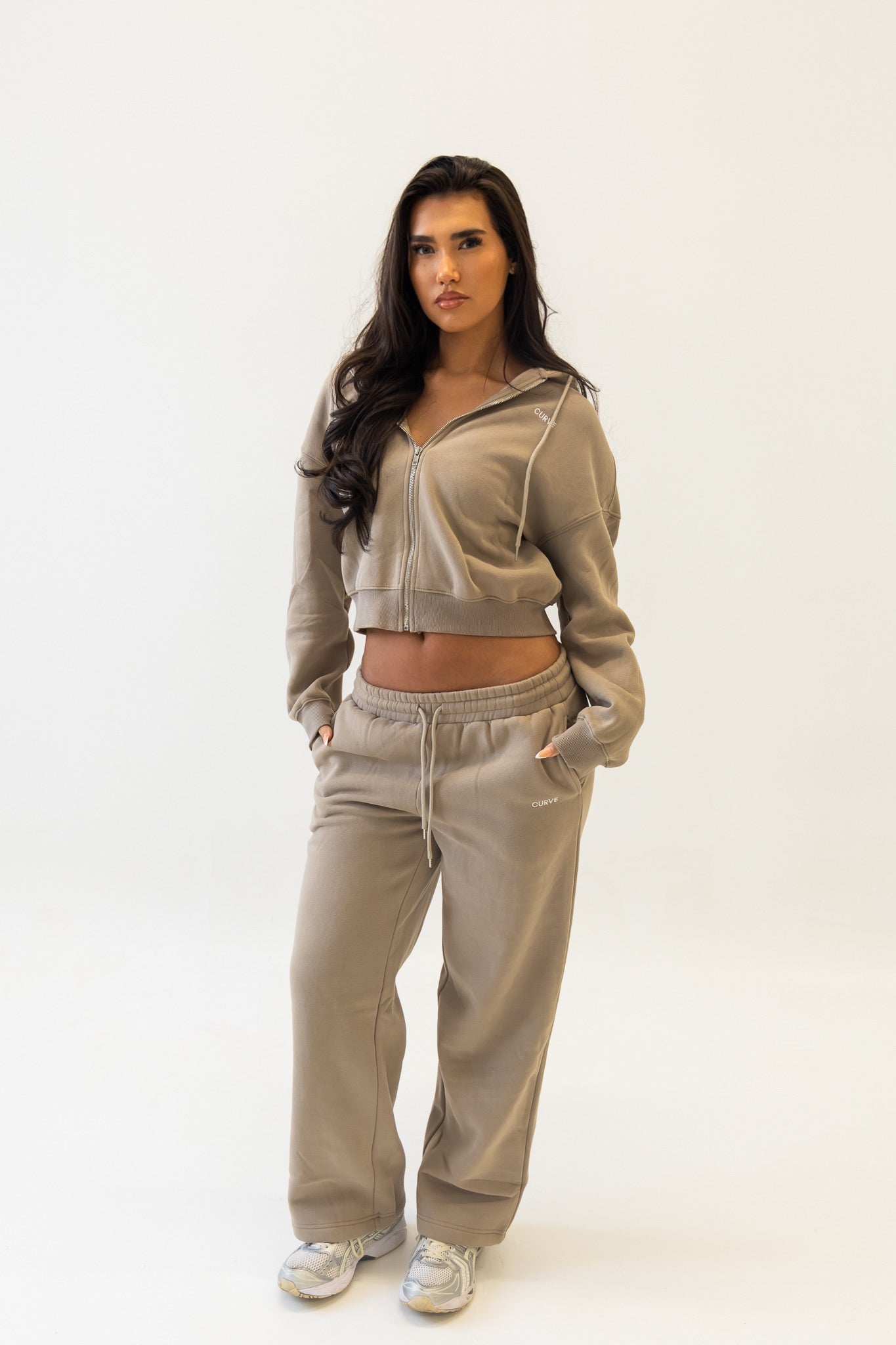 Stone straight leg joggers