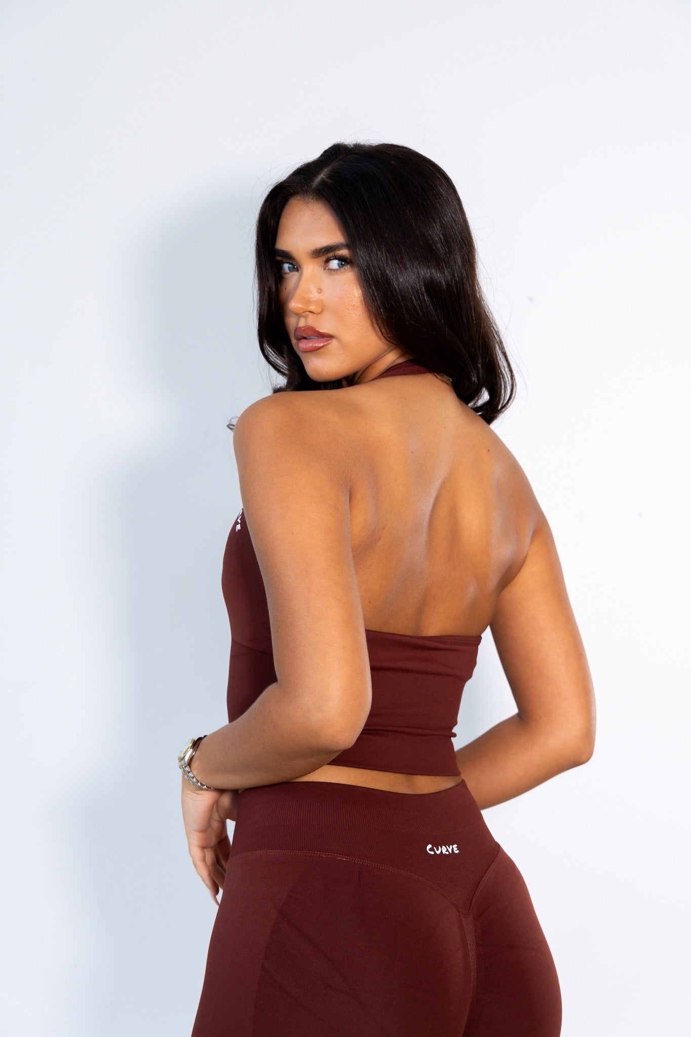 PRE ORDER Rosewood halter neck top