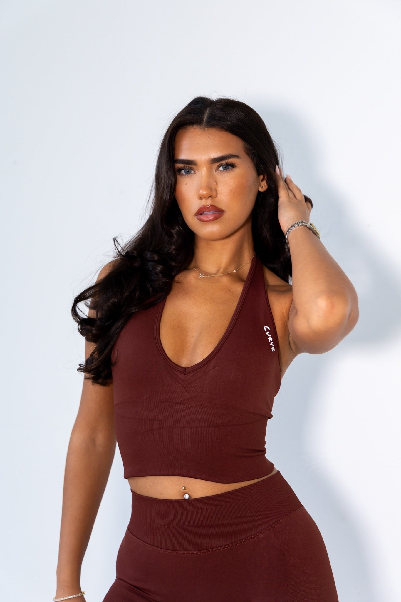 PRE ORDER Rosewood halter neck top