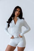 Ice grey seamless jacket