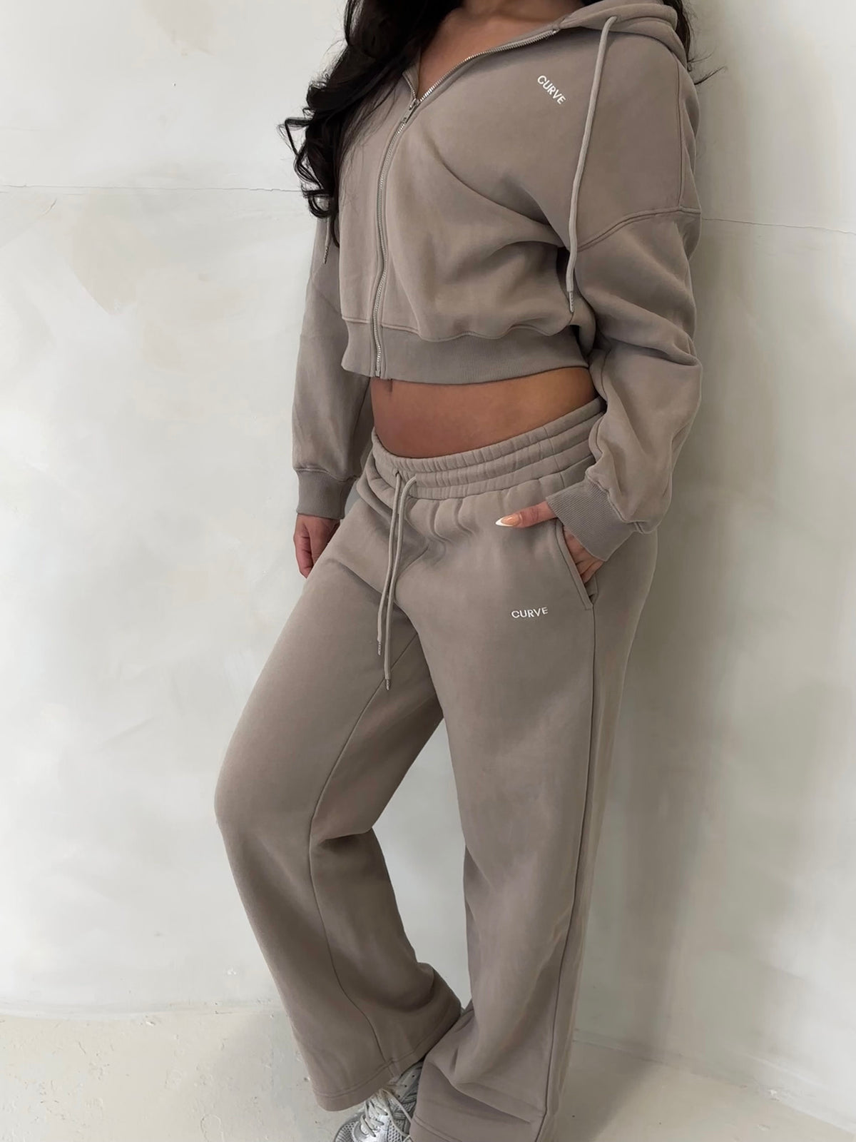 Stone straight leg joggers
