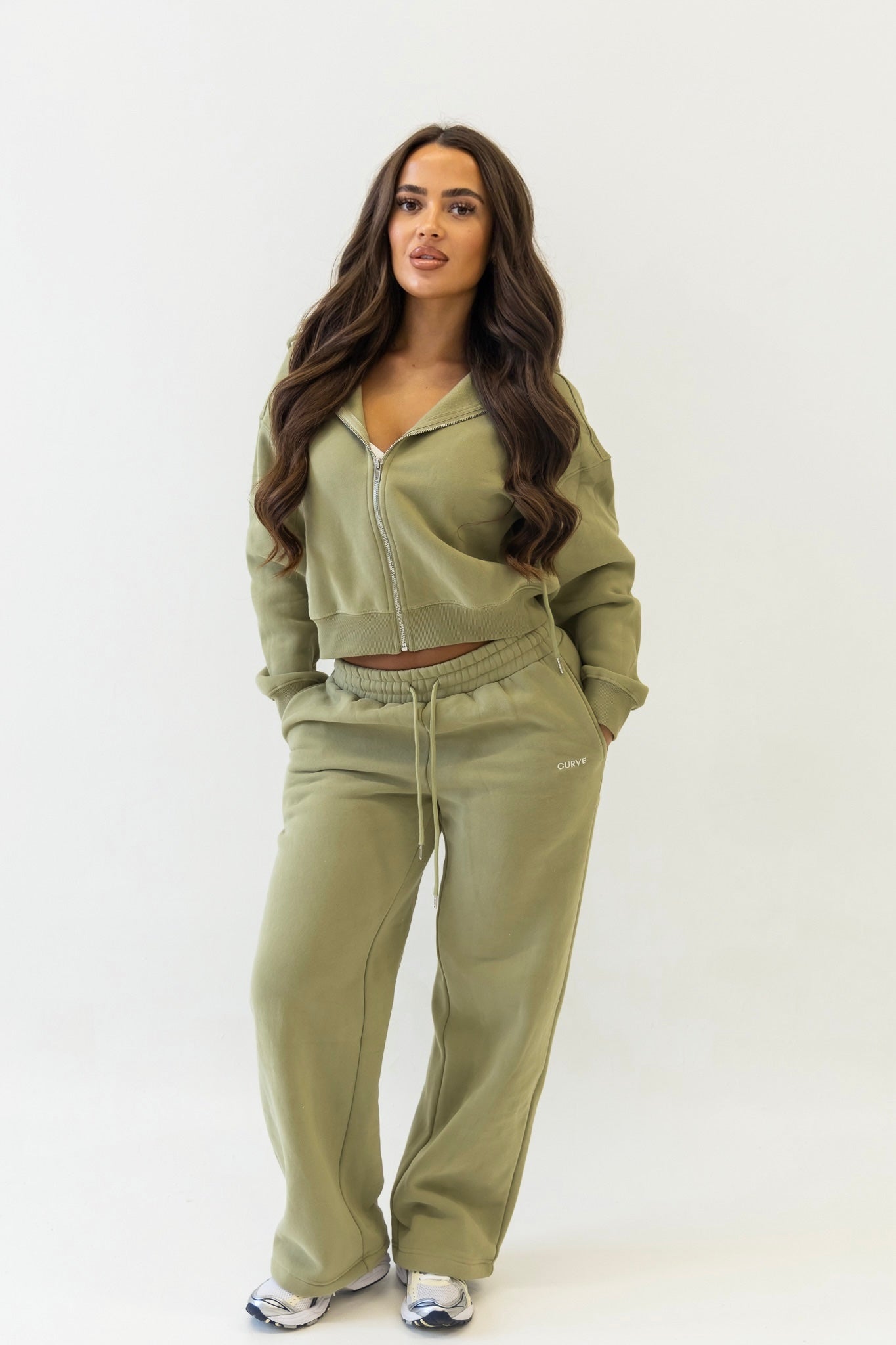 Sage straight leg joggers