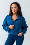 Navy windbreaker jacket