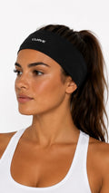 Black soft active sweatband