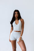 Ice grey seamless shorts