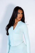Teal mint seamless jacket