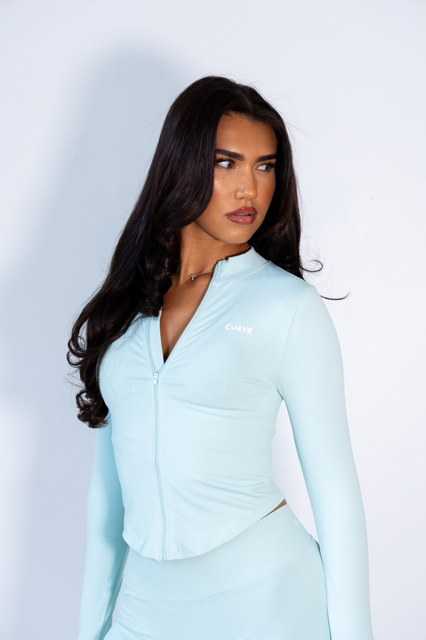 Teal mint seamless jacket