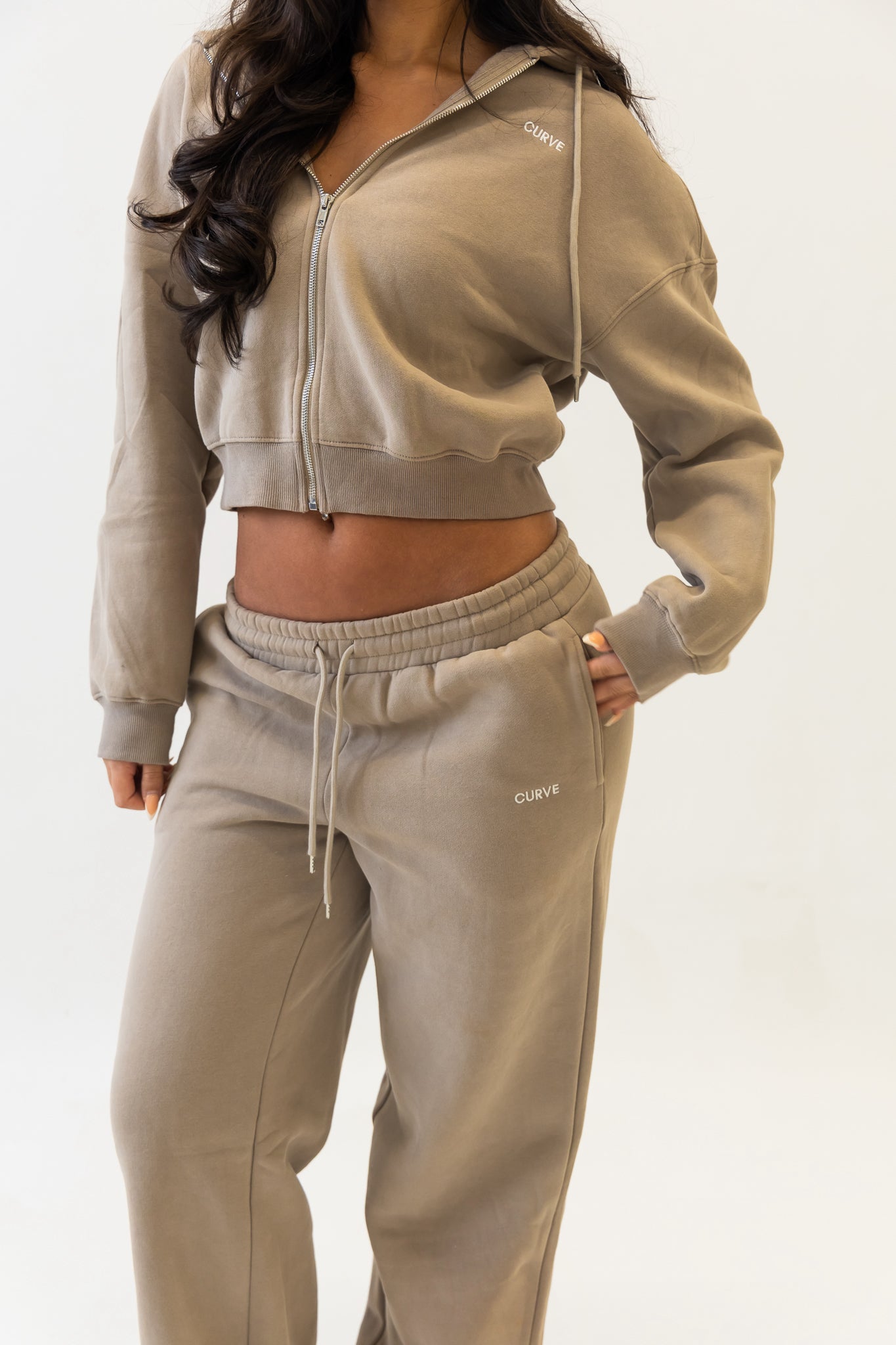 Stone straight leg joggers