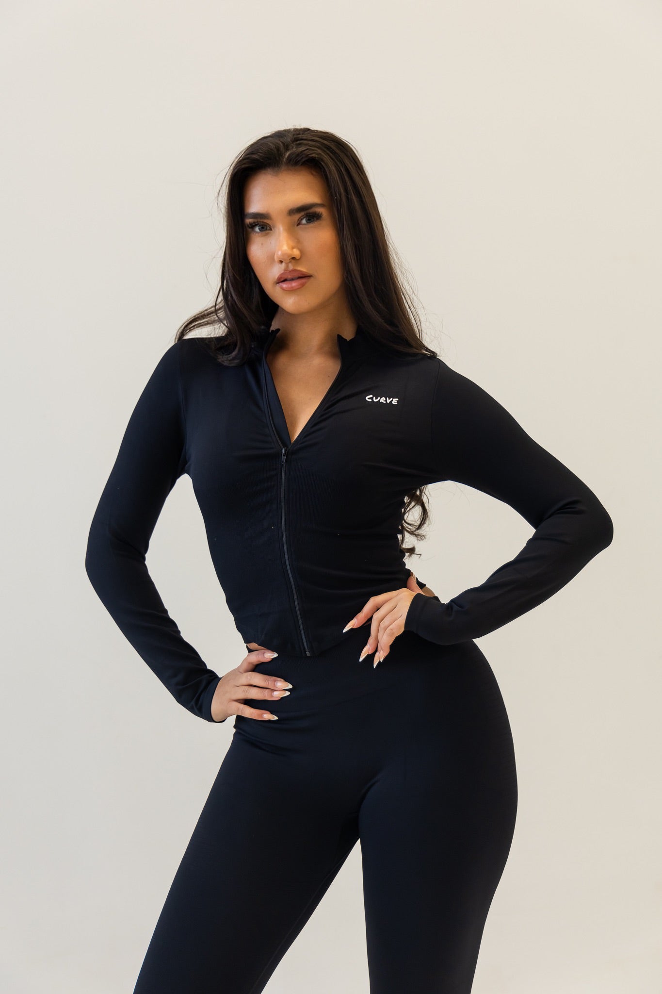 Black Halterneck legging 3 piece set