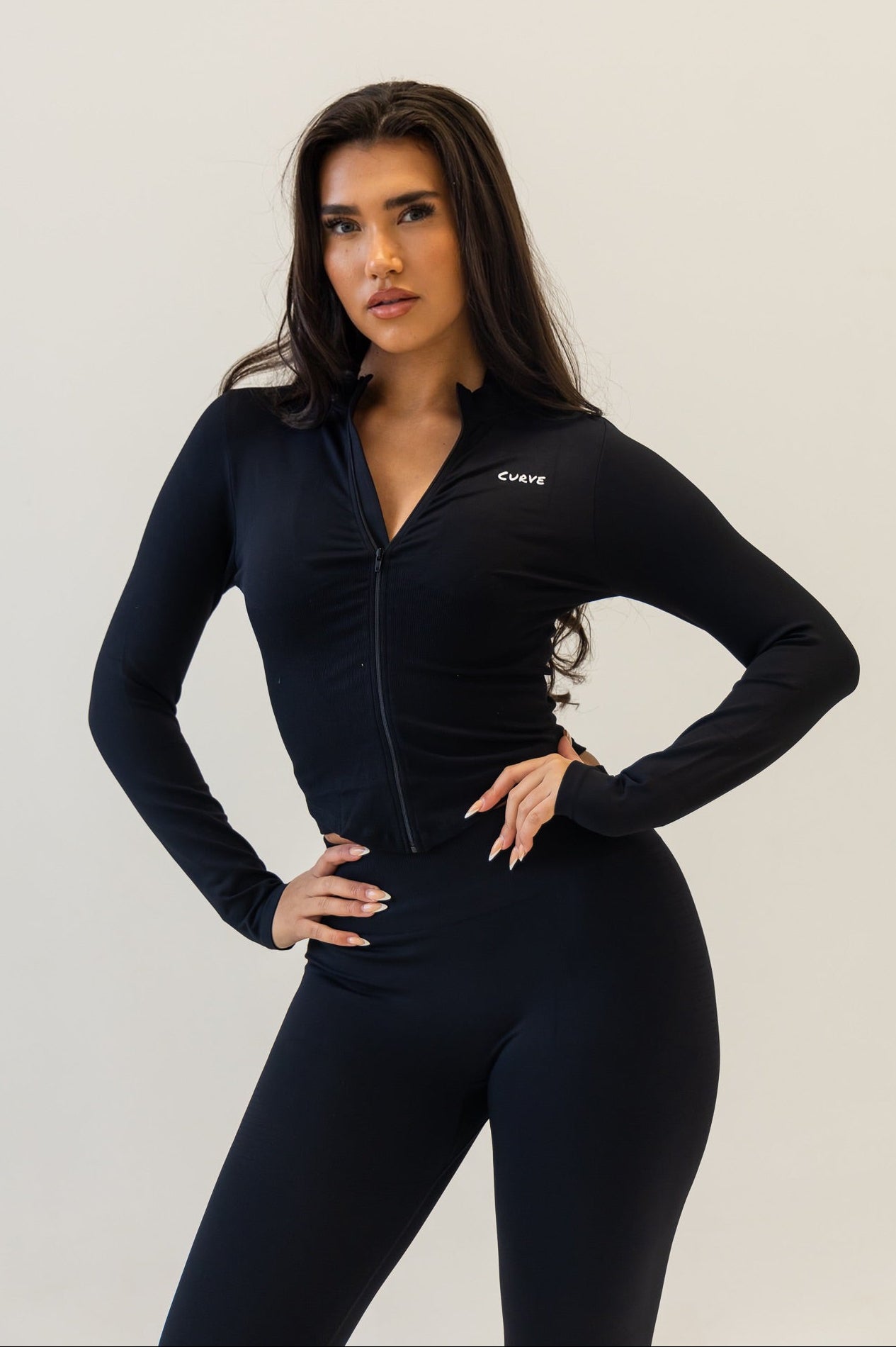 Black Halterneck legging 3 piece set