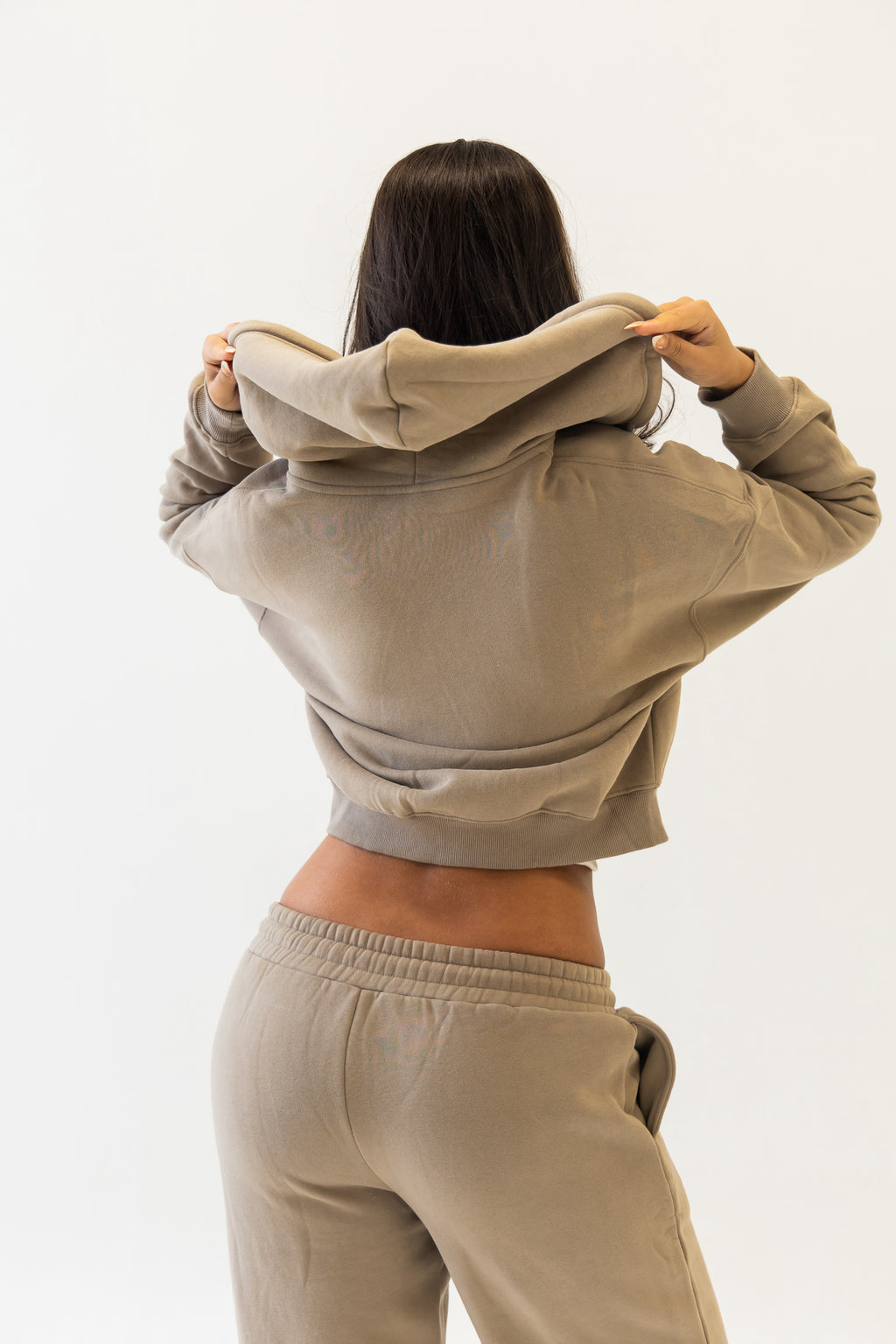 Stone zip up hoodie